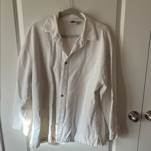 Wek Casual White Button-Up Jacket